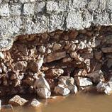 Počela sanacija oštećenog zida kod mosta Ćumurija