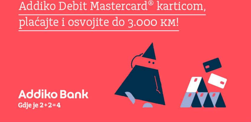 Sa Addiko Mastercard debitnom karticom osvojite do 3000 KM
