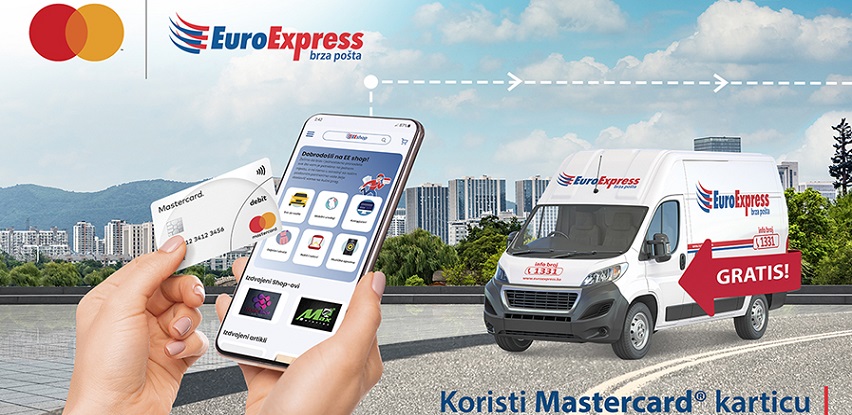 Sa PayByLink uslugom EuroExpress brze pošte i Mastercard karticom dostava gratis