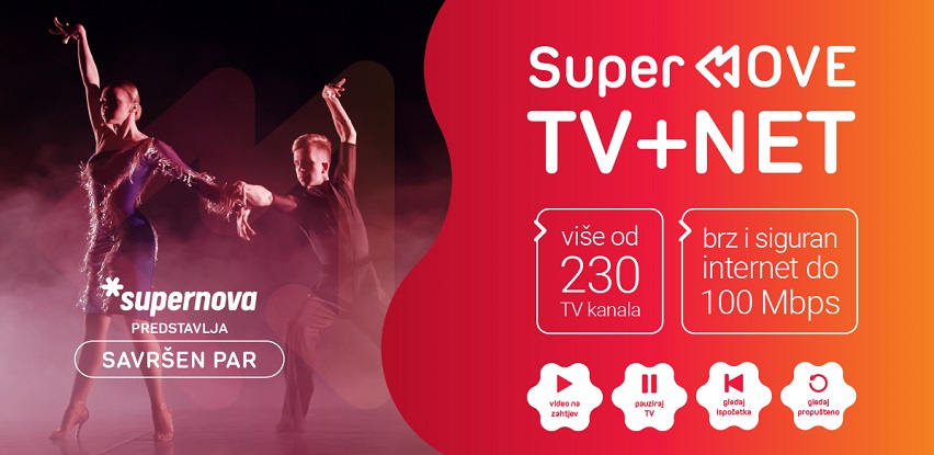 Supernova predstavila Savršen par: Super MOVE TV+NET paket
