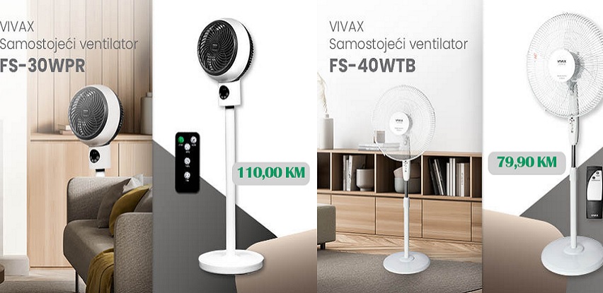 Rashladite se uz VIVAX ventilator iz ponude ŽAD Store po povoljnim cijenama!