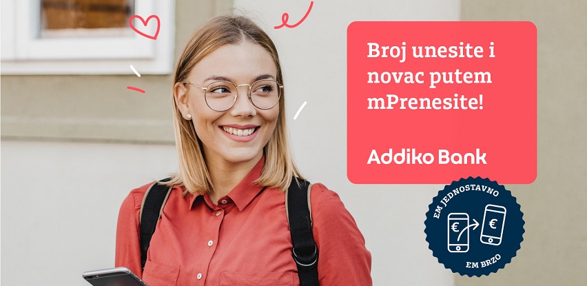 Addiko Bank Sarajevo mPrenesi