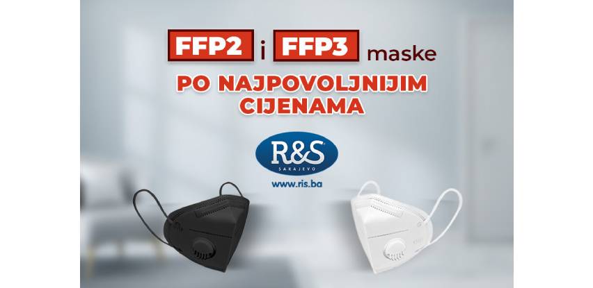 Najpovoljnije FFP2 i FFP3 maske pronađite u ponudi kompanije R&S Sarajevo