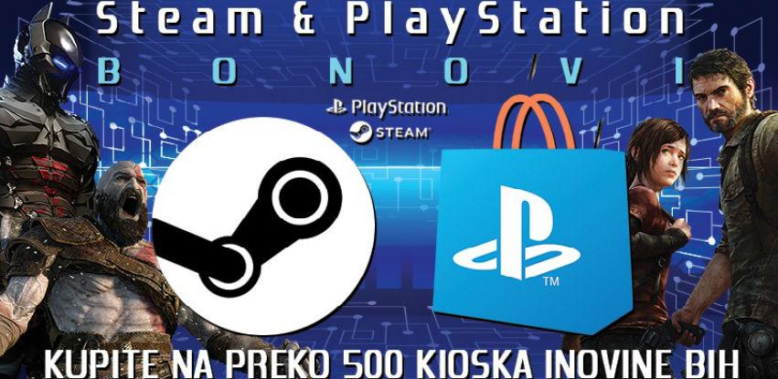Steam & PlayStation bonovi na preko 500 kioska iNovina