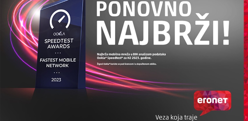 Eronet najbrža mobilna mreža u BiH