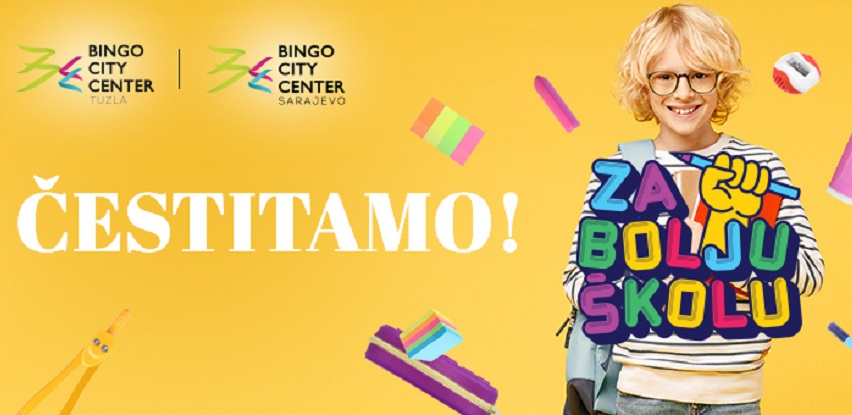 Bingo City Centri u Sarajevu i Tuzli donirali po 10.000 KM dvjema osnovnim školama