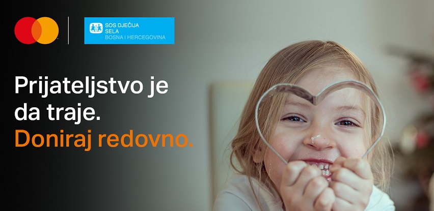 Kroz zajedničku kampanju Mastercarda i SOS Dječijih sela u BiH ostvaren rast online donacija