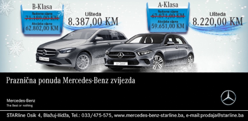 Praznična ponuda Mercedes-Benz zvijezda