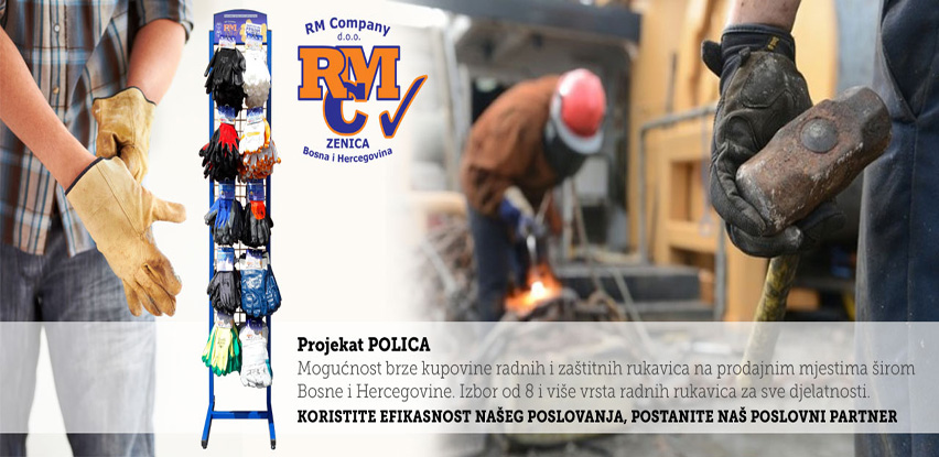 Projekat POLICA – Radne i zaštitne rukavice na prodajnim mjestima širom BiH