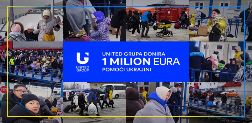 United Grupa čiji je član Telemach BH donira 1 milion eura pomoći Ukrajini