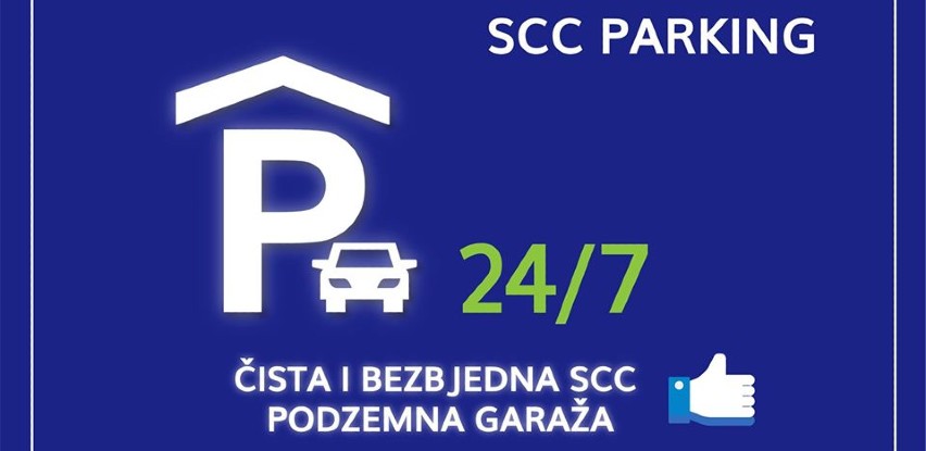 SCC Parking, čista i bezbjedna podzemna garaža dostupna je 24/7