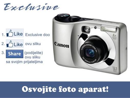 Exclusive doo: Osvojite digitalni foto aparat Canon A1200