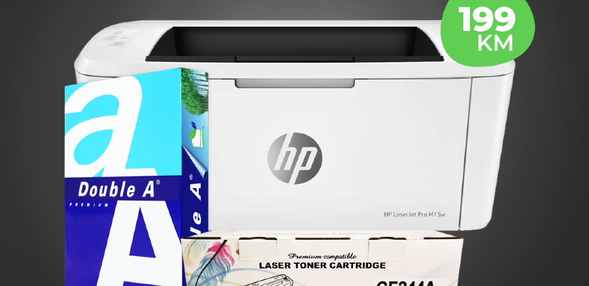 Printer HP LaserJet Pro M15w produžena akcija!