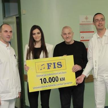 Grupacija FIS i Pero Gudelj donirali 10.000KM UKCS-u