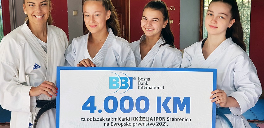 Karate klub 'Želja Ipon' Srebrenica na Evropskom prvenstvu uz podršku BBI banke