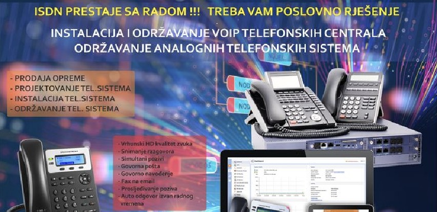 ISDN usluga telekom operatera prestaje sa radom