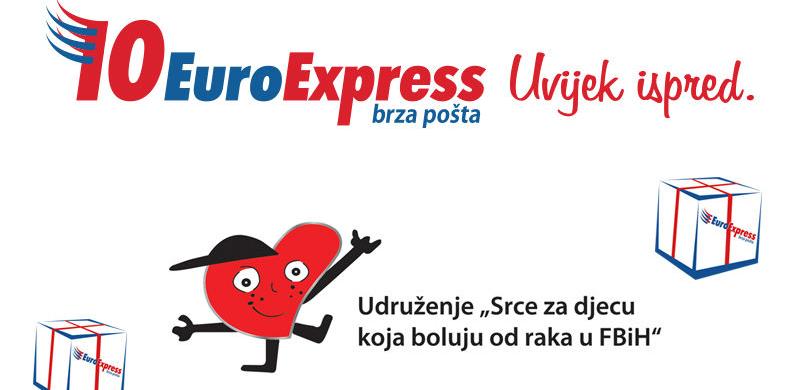 Kompanija EuroExpress pomaže Udruženje 'Srce za djecu koja boluju od raka'