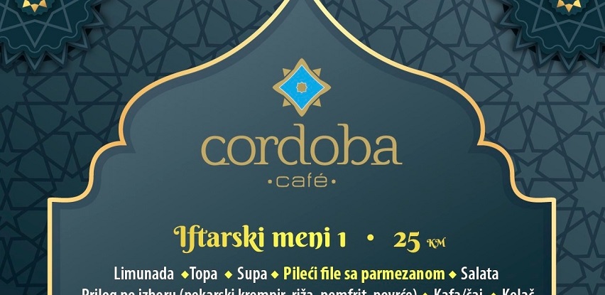 ramazan iftarski meni iftar iftarska ponuda cordoba cafe termes hotel krone