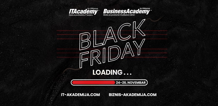 Velika Black Friday akcija ITAcademy BusinessAcademy