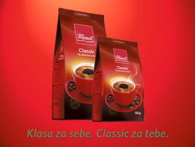 Isprobajte novi okus Franck Classic mljevene kafe!