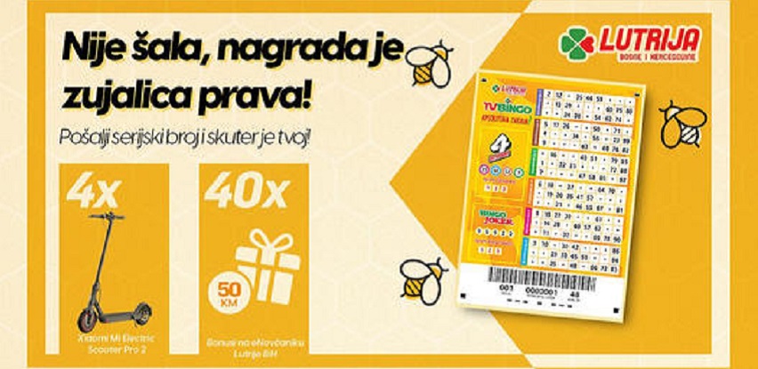 lutrija bih tv bingo zujalica žuti bingo listići enovčanik nagradna igra