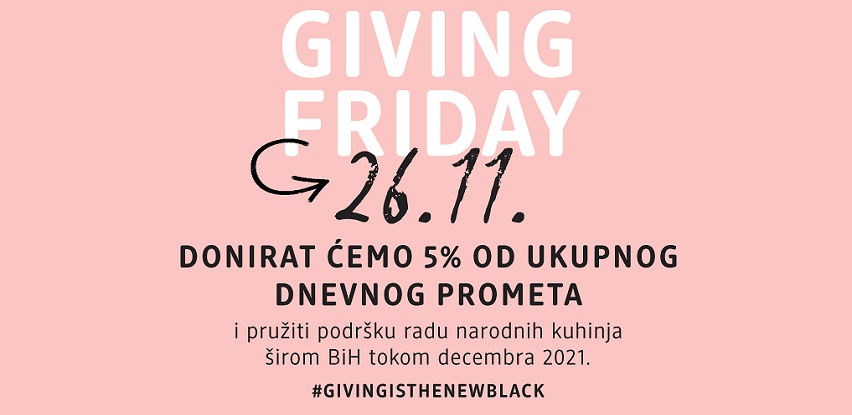 dm drogerie markt donacija podrška narodnih kuhinja 5% prometa black friday Giving Friday
