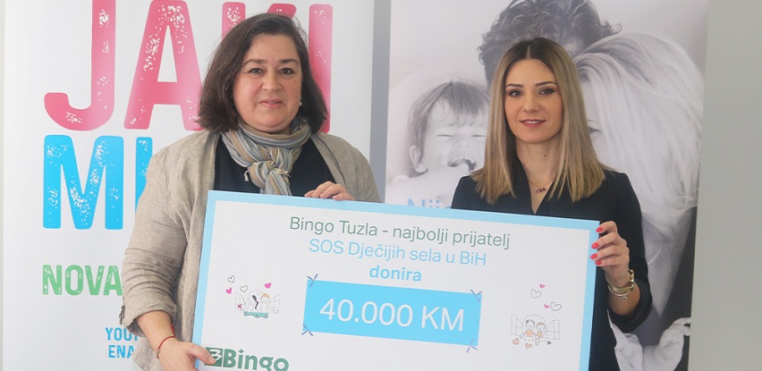 Bingo ponovo donirao 40.000 KM SOS Dječijim selima BiH