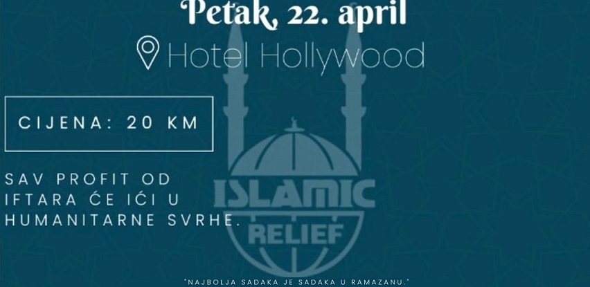 donatorski iftar islamic relief hotel hollywood novčana pomoć