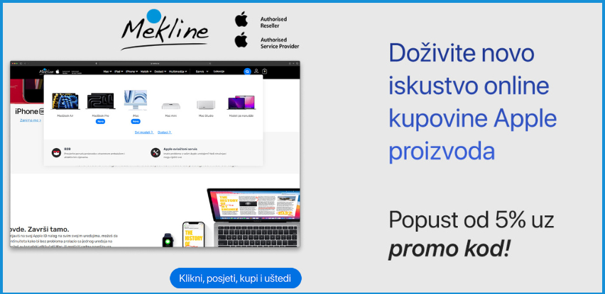 Znate li da je Mekline jedini Apple Autorizovani partner za Servis i Prodaju u Bosni i Hercegovini?