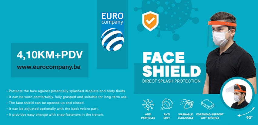 EUROCOMPANY d.o.o. Odžak u ponudi ima zaštitne vizire sa izravnom zaštitom lica