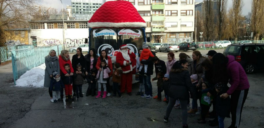 Centrotransov Djed Mraz obradovao je mališane iz Udruženja EDUS