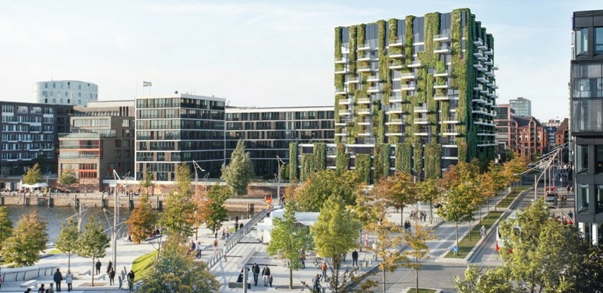 Zelena aluminijumska fasada - Schüco UDC 80 Green facade
