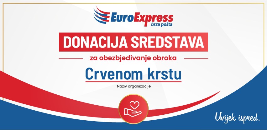 EuroExpress brza pošta uručila donacije organizacijama Crvenog krsta širom zemlje