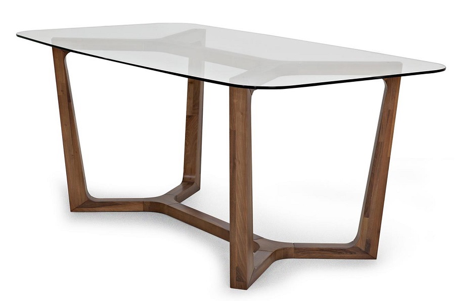 Woody Glass, trpezarijski sto zanimljivog dizajna. Uklapa se u razne stilove uređenja enterijera. U prostoru djeluje luksuzno i moderno, sa dovoljnom dozom elegancije. Boje i dekore prepuštamo vama na odabir